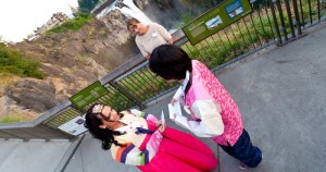 Bella and Jin at Snoqualmie Falls 2011