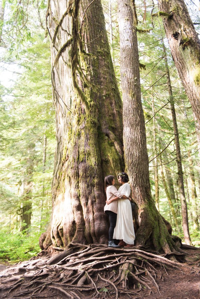 Seattle Wedding Officiants, Franklin Falls Elopement, Elope Seattle, Small wedding, Elaine Way, Jeanne Phinney Photography